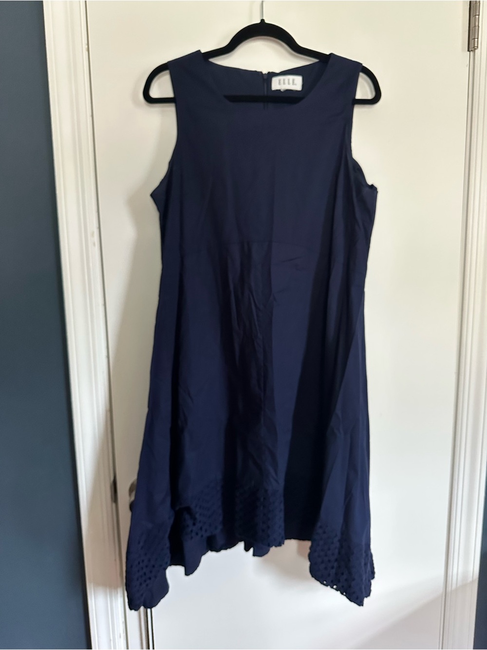 Elle Sleeveless Navy High-Low Dress